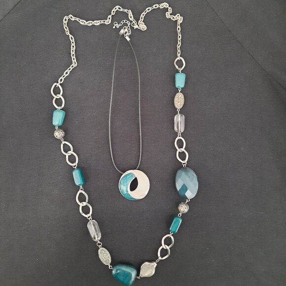 Teal Necklaces (2) - Picture 2 of 4